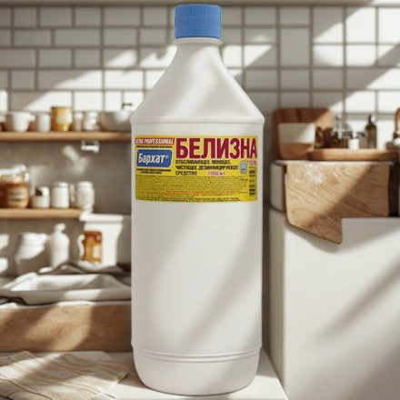 Отбеливатель 1,0 л Бархат Белизна-Гель (1/12 шт.) Б721 — интерьер, вид №1
