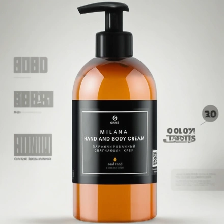 Крем парфюм. 0,3 л Milana Hand and Body Cream Oud Rood смягчающий GRASS (1/6 шт.) 145001 — инфографика, вид №1