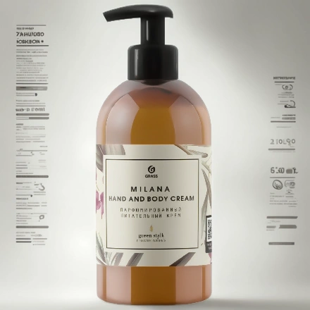 Крем парфюм. 0,3 л Milana Hand and Body Cream Green Stalk питательный GRASS (1/6 шт.) 145000 — инфографика, вид №1