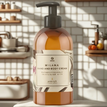 Крем парфюм. 0,3 л Milana Hand and Body Cream Green Stalk питательный GRASS (1/6 шт.) 145000 — интерьер, вид №1