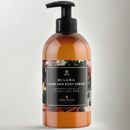 Крем парфюм. 0,3 л Milana Hand and Body Cream Spring Blossom увлажняющий GRASS (1/6 шт.) 145003 — инфографика, вид №1