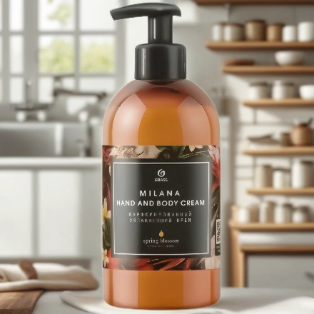 Крем парфюм. 0,3 л Milana Hand and Body Cream Spring Blossom увлажняющий GRASS (1/6 шт.) 145003 — интерьер, вид №1