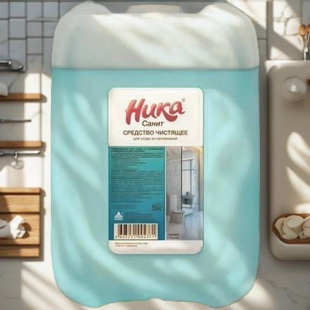Средство для сантехники 5,0 кг Ника-Санит (1/4 шт.) — интерьер, вид №1