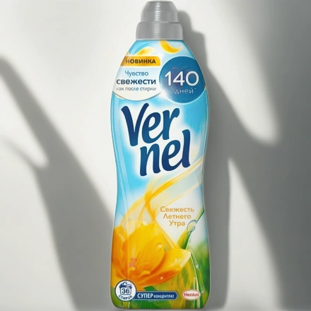 Кондиционер для белья 0,91 л VERNEL Свежесть летнего утра (1/12 шт.) — инфографика, вид №1