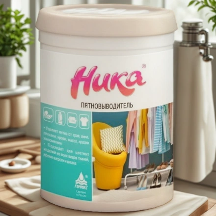 Пятновыводитель порошковый кислородный 600 г Ника (1/12 шт.) — интерьер, вид №1