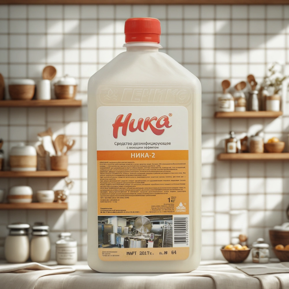 Средство дезинфицирующее 1.0 кг Ника-2 (1/12 шт.) ЧестныйЗнак — интерьер, вид №1