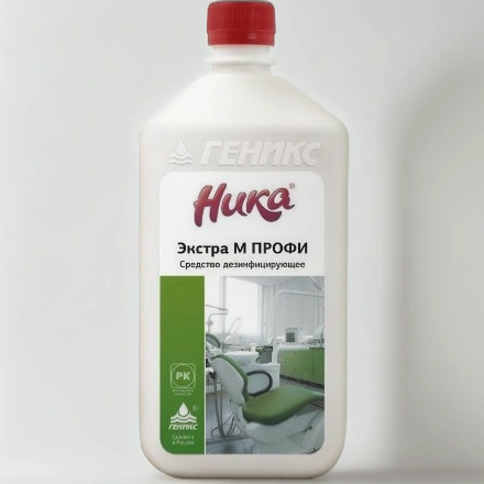 Средство дезинфицирующее 1,0 л Ника-экстра М Профи с моющим эффектом (1/12 шт.) — инфографика, вид №1