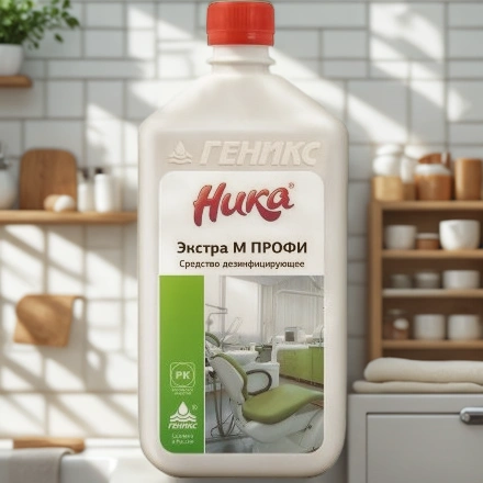 Средство дезинфицирующее 1,0 л Ника-экстра М Профи с моющим эффектом (1/12 шт.) ЧестныйЗнак — интерьер, вид №1