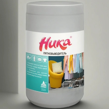 Пятновыводитель порошковый кислородный 1,2 кг Ника (1/6 шт.) АКЦИЯ — инфографика, вид №1
