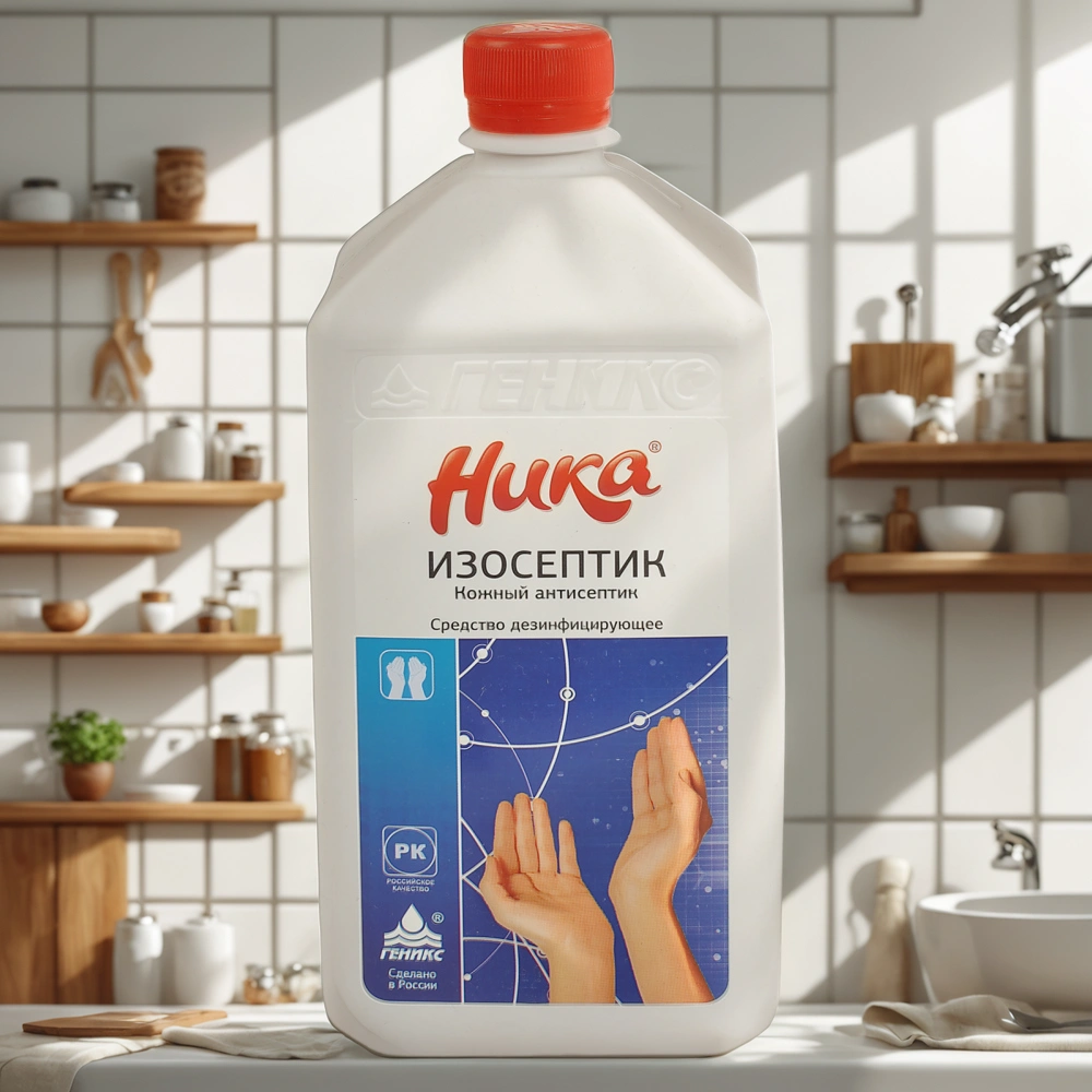 Средство дезинфицирующее 1,0 л Ника-Изосептик (1/12 шт.) ЧестныйЗнак — интерьер, вид №1