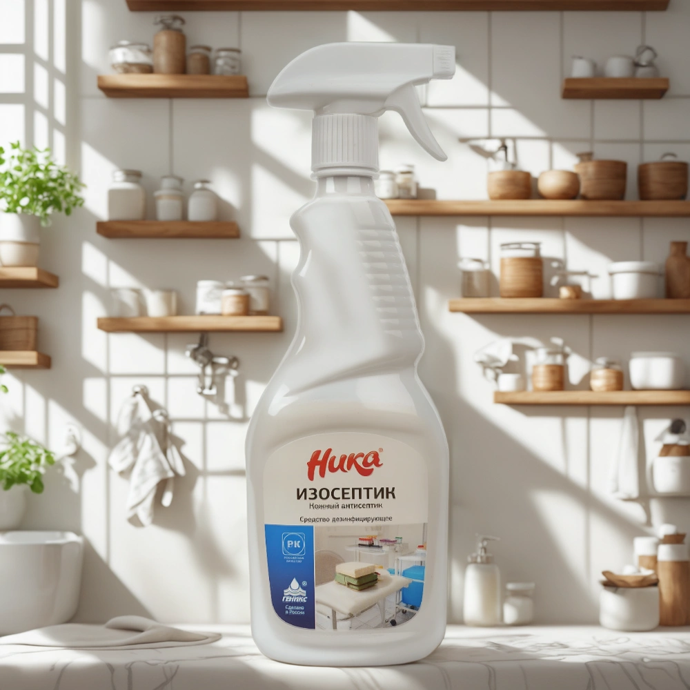 Средство дезинфицирующее 0.75 л Ника-Изосептик с курковым распылителем (1/15 шт.)ЧестныйЗнак АКЦИЯ — интерьер, вид №1