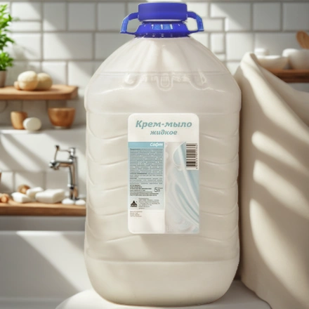 Мыло жидкое 5,0 л КРЕМ Ника-СОФТ (1/4 шт.) — интерьер, вид №1