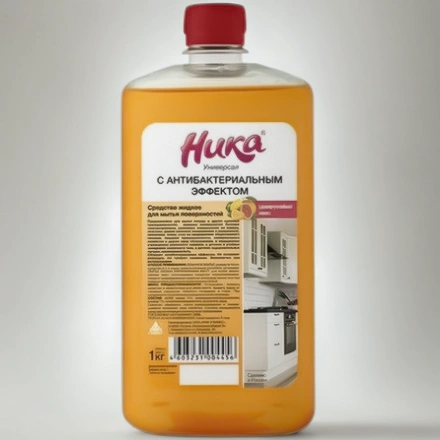 Средство моющее 1,0 кг Ника-универсал с антибактериальным эффектом (1/12 шт.) — инфографика, вид №1