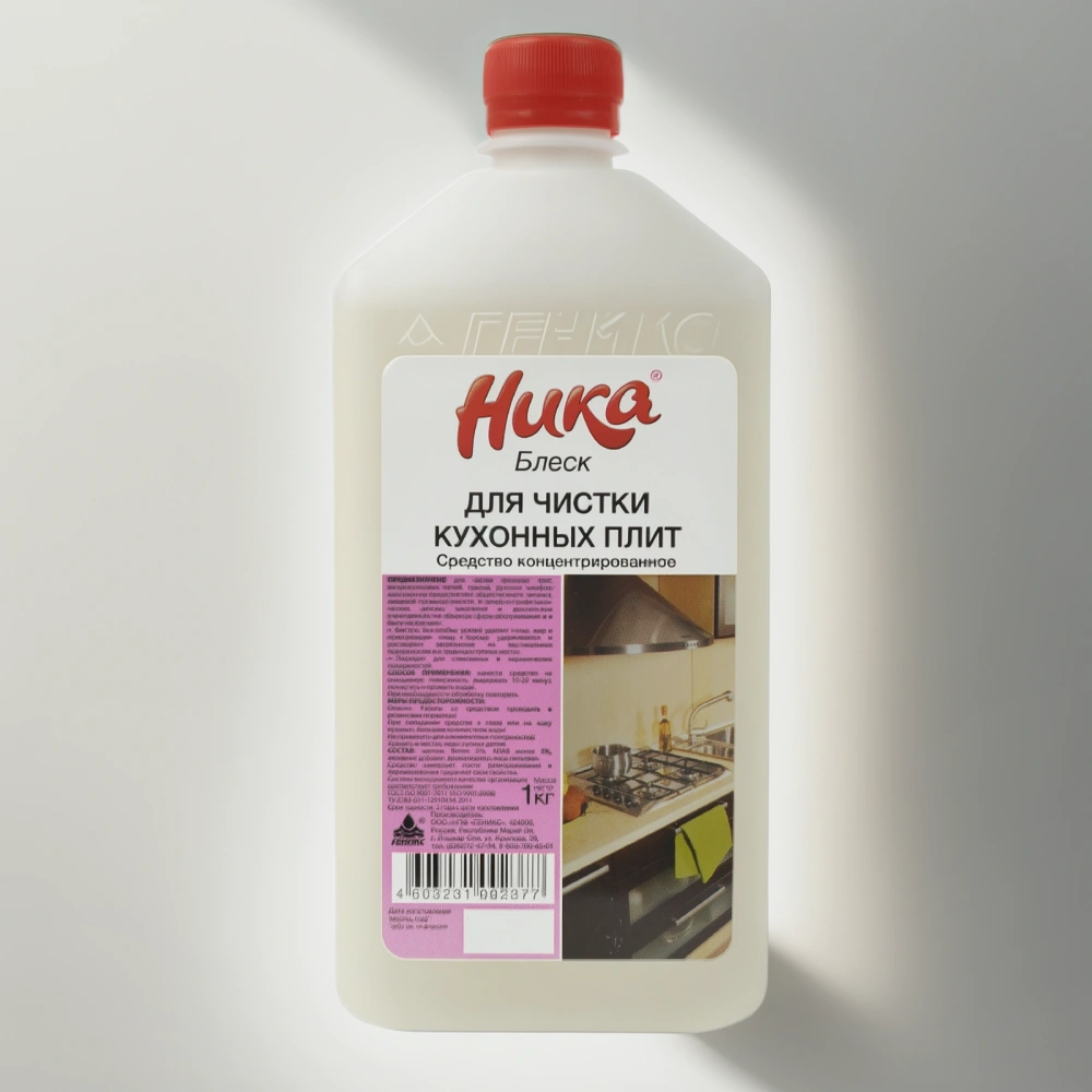 Средство для удаления нагара 1,0 кг Ника-блеск (1/12 шт.) — инфографика, вид №1