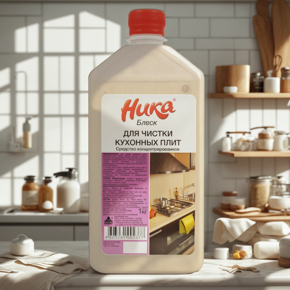 Средство для удаления нагара 1,0 кг Ника-блеск (1/12 шт.) — интерьер, вид №1
