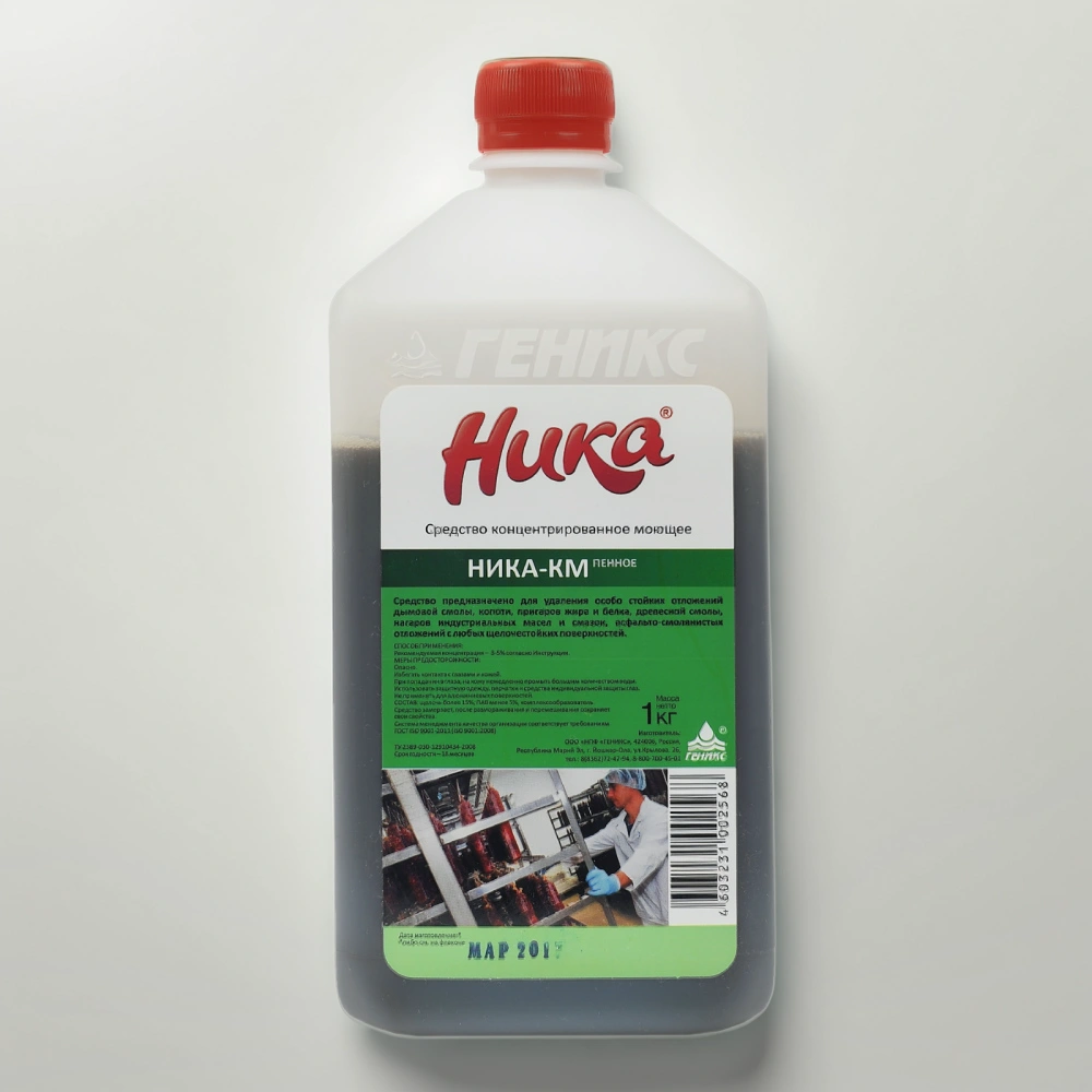 Средство для удаления нагара 1,0 кг Ника-КМ (пенное) (1/12 шт.) — инфографика, вид №1