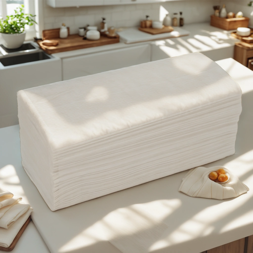 Полотенца бумажные V-сложение 1сл. (200 л.) К-35 Оригами (1/20 пачек) — интерьер, вид №1