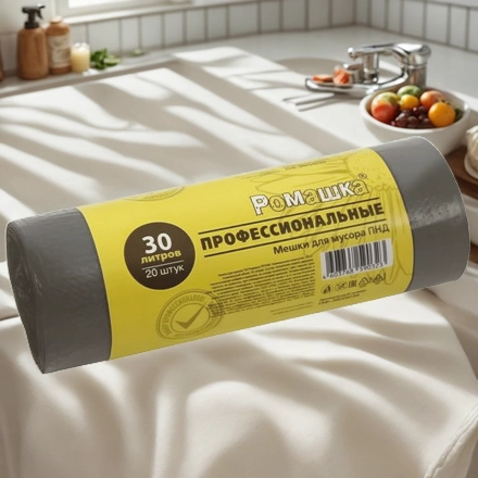 Мешок д/мусора ПНД 30 л (20 шт.) рулон ПРОФИ (1/30 шт.) ПФ-30/20/30 — интерьер, вид №1