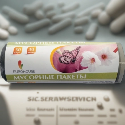 Мешок д/мусора ПНД 30 л (30 шт.) рулон Eurohouse (1/70 шт.) 3621 — инфографика, вид №1