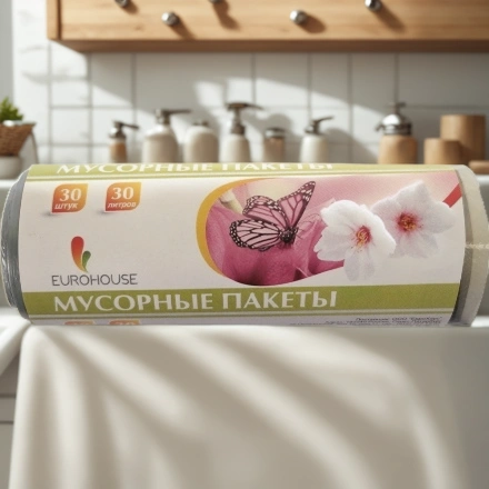 Мешок д/мусора ПНД 30 л (30 шт.) рулон Eurohouse (1/70 шт.) 3621 — интерьер, вид №1