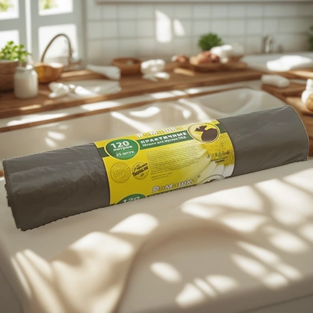 Мешок д/мусора ПВД 120 л (25 шт.) рулон ПРАКТИЧНЫЕ (1/10 шт.) ВР-0063 — интерьер, вид №1