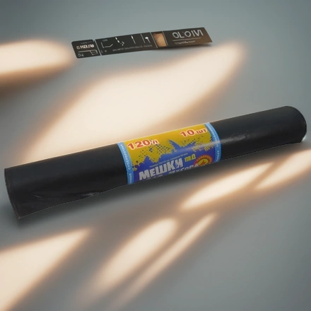 Мешок д/мусора ПВД 120 л (10 шт.) рулон 40 мкм АссПак (1/20 шт.) — инфографика, вид №1