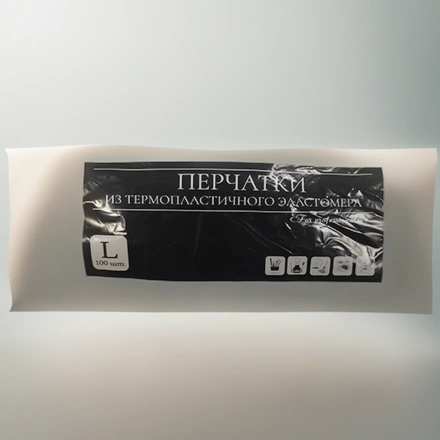 Перчатки Эластомер (100 шт.) ТПЭ/TPE L (1/30 шт.) — инфографика, вид №1