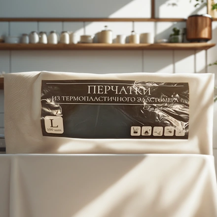 Перчатки Эластомер (100 шт.) ТПЭ/TPE L (1/30 шт.) — интерьер, вид №1