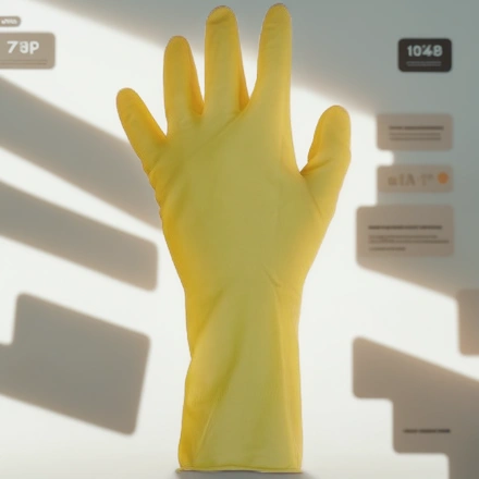 Перчатки резиновые L (1 пара) (1/12/240 шт.) — инфографика, вид №1