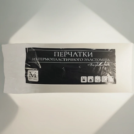 Перчатки Эластомер (100 шт.) ТПЭ/TPE М (1/30 шт.) — инфографика, вид №1