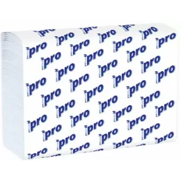  Полотенца бумажные листовые PROtissue, Z, 2-сл, 190л, 21*23 см, 100% целл-за, пл-ть 16 г/м2 (15 п/кор)