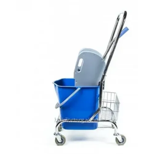 Уборочная тележка одноведерная 25 л с отжимом на колесах (1 шт.) К1007 в Екатеринбург — Uralhoz.ru