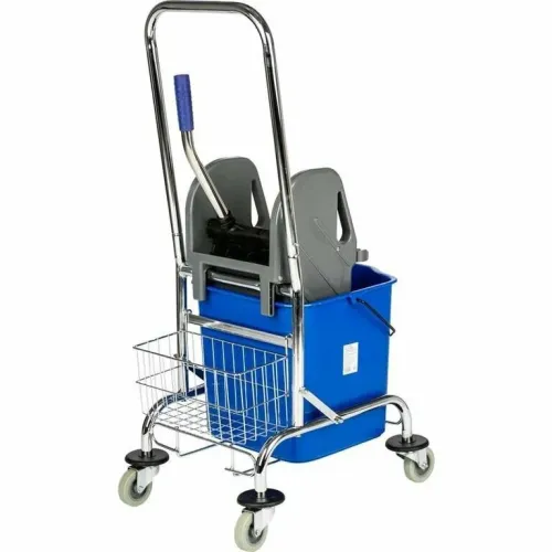 Уборочная тележка одноведерная 25 л с отжимом на колесах (1 шт.) К1007 в Екатеринбург — Uralhoz.ru