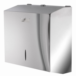 Диспенсер для полотенец LAIMA PROFESSIONAL INOX, (Система H3) V-сложения, нержавеющая сталь, зеркальный, 605697