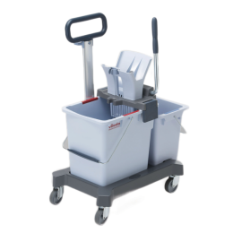 Тележка уборочная VILEDA УльтраСпидПро, 2 съемных ведра 25 л + 10 л, платформа, с ручкой, туннельный отжим, 147209