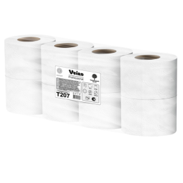 Бумага туалетная 25 м, VEIRO Professional (Система T4), КОМПЛЕКТ 48 шт., Comfort, 2-слойная, T207