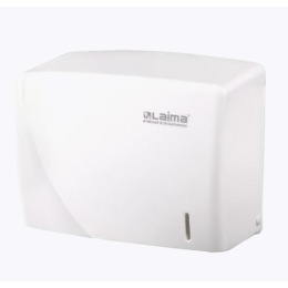 Диспенсер для полотенец Z / V-сложения белый LAIMA PROFESSIONAL ORIGINAL (1/8 шт.) 605759
