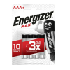 Батарейки щелочные (алкалиновые) Energizer AAA/LR03, 1.5V, упаковка 4шт (Мизинчиковые) в Екатеринбург — Uralhoz.ru