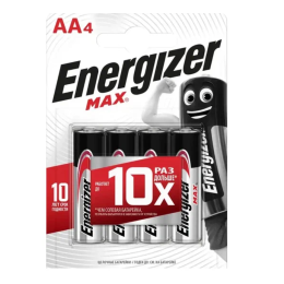 Батарейки Energizer , тип AA/LR06, 1.5V, 4шт. (Пальчиковые)