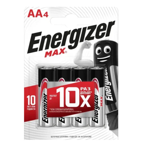 Батарейки Energizer , тип AA/LR06, 1.5V, 4шт. (Пальчиковые) в Екатеринбург — Uralhoz.ru
