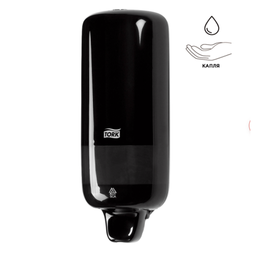 Дозатор для жидкого мыла TORK (Система S1) Elevation, 1 л, черный, 560008 в Екатеринбург — Uralhoz.ru