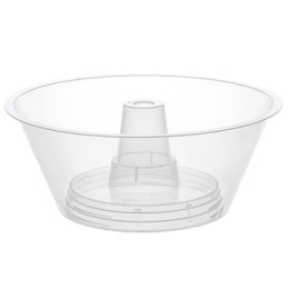 Снек-тарелка (на стаканы 80/90мм+бутылкуПЭТ) прозрачная с отверст.под трубочку Перинт (192 шт.)