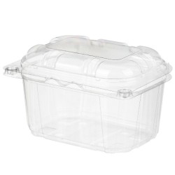 Емкость перфорированная для черри и ягод с крышкой 250 г РКП-250 прозрачная (720 шт.) Комус 1920804