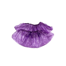 Бахилы 39 см х 14 см Экстра Плюс EleGreen фиолетовые по 100 шт. (1/40 шт.) ПНД-15/2р-Ф