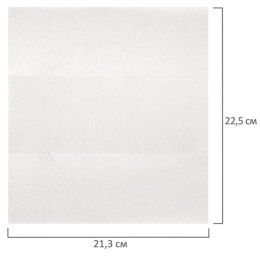 Полотенца бумажные 200 шт., LAIMA (H2) PREMIUM, 2-слойные, белые, КОМПЛЕКТ 21 пачка, 22,5х21,3 см, Z-сложение, 111339