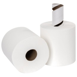 Полотенца бумажные с центральной вытяжкой 150 м, LAIMA (Система M2) PREMIUM, 2-слойные, белые, КОМПЛЕКТ 6 рулонов, 112507