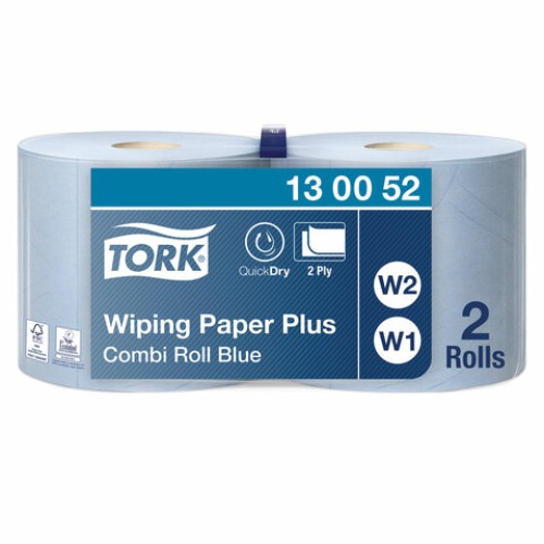 Бумага протирочная TORK (Система W1, W2), КОМПЛЕКТ 2 штуки, Advanced, 750 листов в рулоне, 34х23,5 см, 2-слойная, 130052 в Екатеринбург — Uralhoz.ru