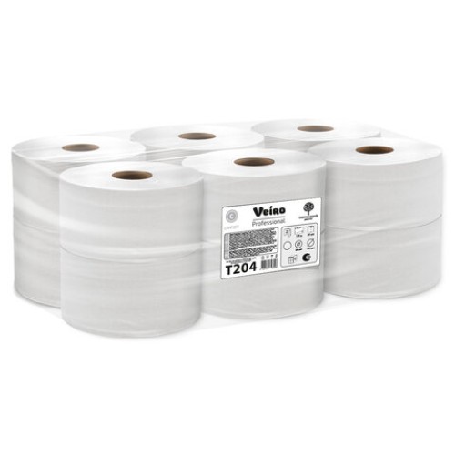 Бумага туалетная 170 м, VEIRO Professional (Система T2), КОМПЛЕКТ 12 шт., Comfort, 2-слойная, T204 в Екатеринбург — Uralhoz.ru