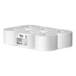 Бумага туалетная 215 м, VEIRO (Система T8), КОМПЛЕКТ 6 шт., с центральной вытяжкой, Comfort, 2-слойная, TP210