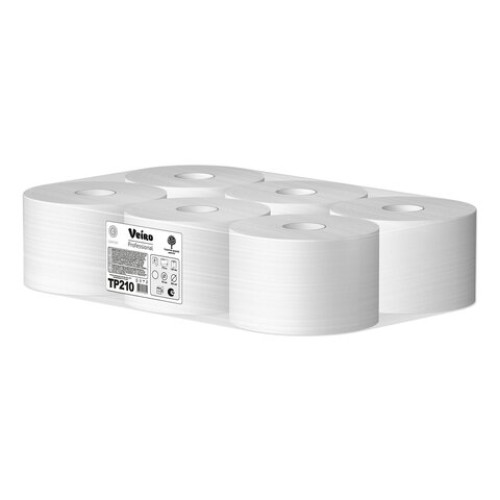 Бумага туалетная 215 м, VEIRO (Система T8), КОМПЛЕКТ 6 шт., с центральной вытяжкой, Comfort, 2-слойная, TP210 в Екатеринбург — Uralhoz.ru
